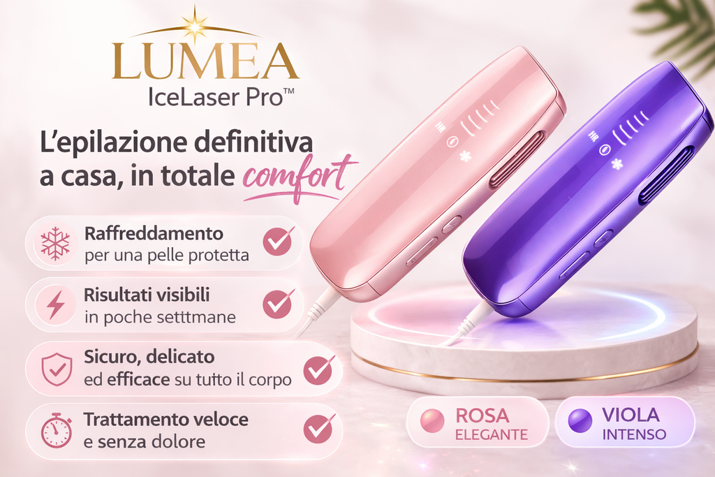 LUMEA IceLaser Pro™: La tecnologia IPL con raffreddamento che lascia la tua pelle liscia come seta.