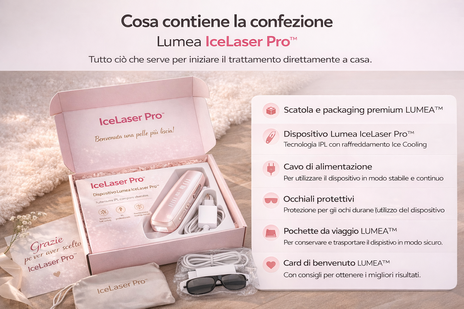 LUMEA IceLaser Pro™: La tecnologia IPL con raffreddamento che lascia la tua pelle liscia come seta.